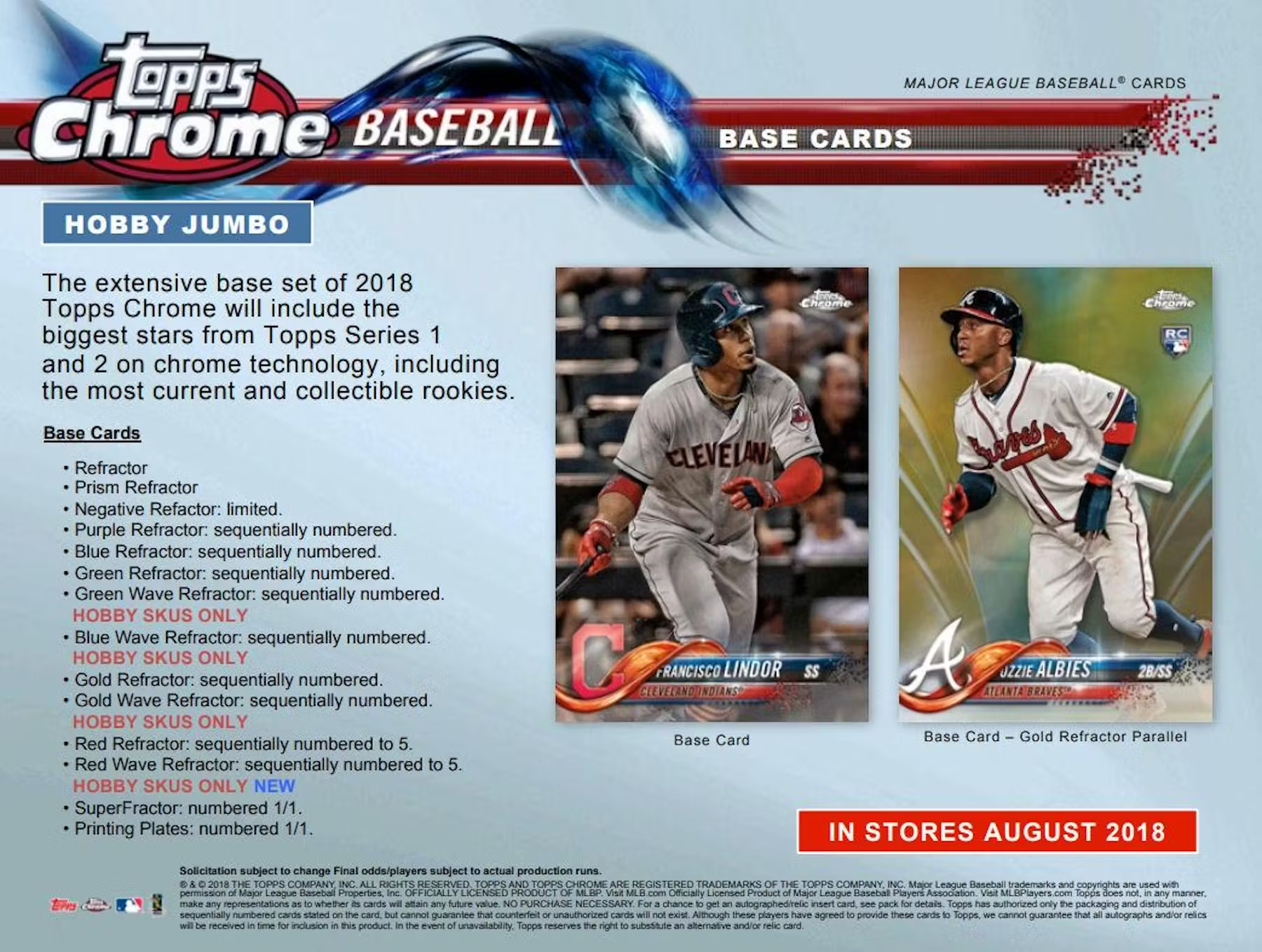 2018 Tothtpps Chthtrome Baseball Hobby Jumbo Box